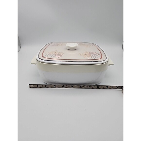 Vintage Thermo Serv Insulated Serving Casserole Vegetable Dish Floral Audry 1984 - Picture 8 of 12